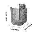 thumbnail image 3 of Suncoda Storage, Wipes Container Wipes Dispenser Wall Mount Wipes Container with Suction Cups Large Capacity Wipe Refillable Heavy Duty Waves Pattern Tissue Dispenser, 3 of 6