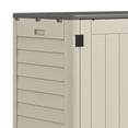 thumbnail image 6 of UFORIC Storage Shed, 25 Cu.ft Without Shelving for Bicycles, Garden Tools, Garage, Poolside, Khaki Brown, 6 of 8