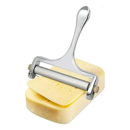 

Sioweci Cheese Slicer Stainless Steel Wire Adjustable Hand Held Cutter with Extra Wires Cheese Cutter for Mozzarella Cheddar Gruyere Style B