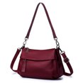 thumbnail image 3 of HAWEE Genuine Leather Purse for Women Hobo Bag Trendy Crossbody Bag and Shoulder Bag with 2 Straps, 3 of 5