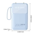 thumbnail image 3 of Grand Écran Affichage Numérique Banque d'Alimentation Portable 5000mAh avec Câble de Charge Intégré et Attache Pratique, 3 of 8