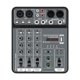 thumbnail image 1 of Consola de sonido con mezclador USB de 4 canales, de uso práctico, pantalla digital, tablero de mezclas, tablero mezclador de sonidos para tra, 1 of 9