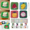 thumbnail image 2 of Latched Hook Kits Coasters Knitting Kits Fruit Coasters Making Kits Latched Hook Coasters Kits for Starter Adults Children, 2 of 9