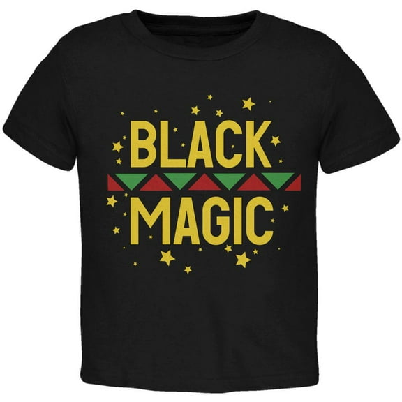 Black History Month Magic Star Pan African Toddler T Shirt Black 2T