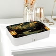 thumbnail image 6 of Fireflies Earring Organizer Jewelry Box Necklace Organizer PU Leather with Removable Compartment Portable, 6 of 6