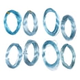 thumbnail image 5 of rollos de alambre de aluminio para manualidades, 0,6-3mm, joyería, abalorios, suministros para manualidades, color azul claro, 5 of 5