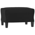 thumbnail image 3 of vidaXL 3 Piece Sofa Set with Cushions Black Faux Leather, 3 of 5