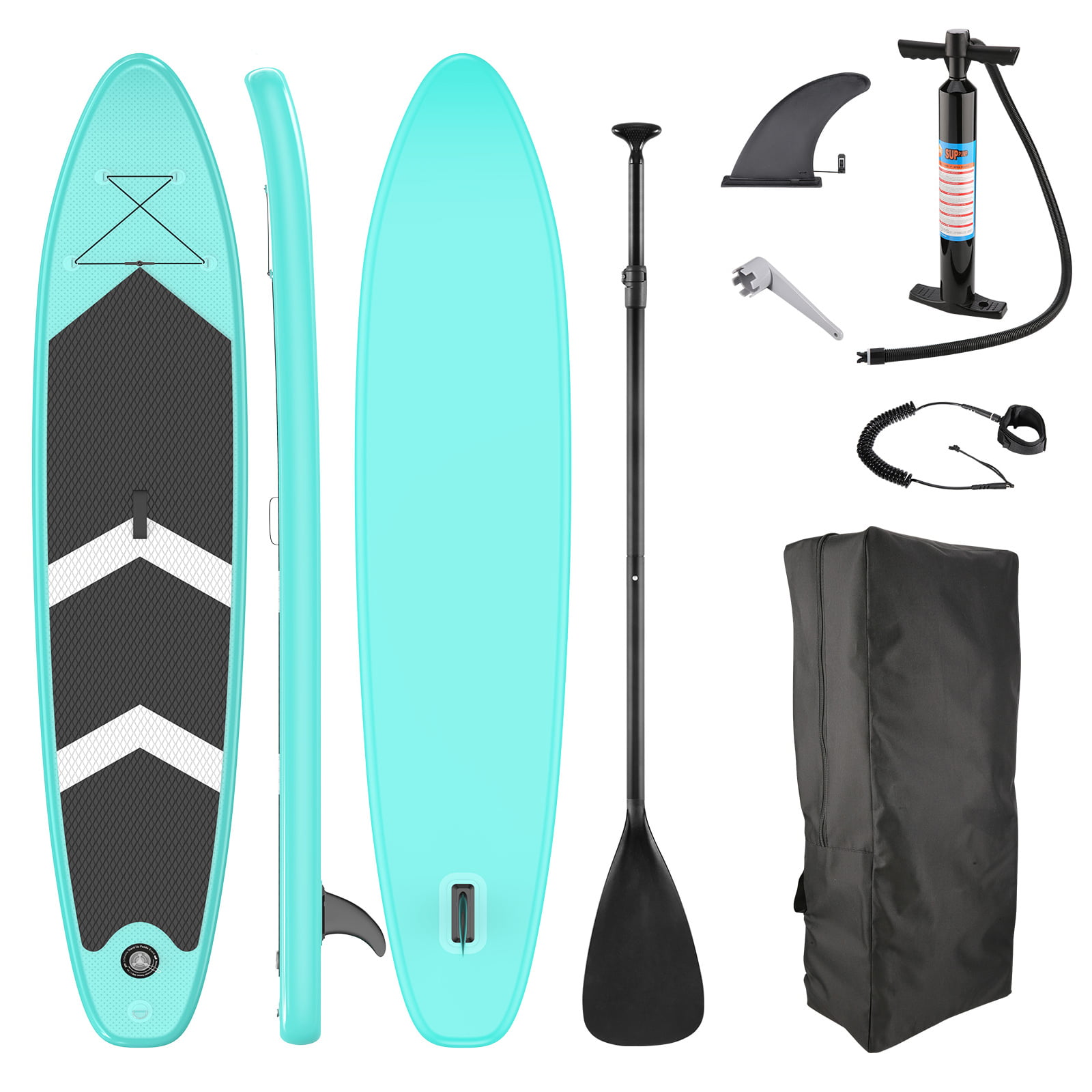 Surf Control Wide Stance Two-Way Air Pump Inflatable Stand Up Paddle Board 11×33×6 SUP with Complete Premium Accessories Standing Boat for Beginner/Youth/Adult 
