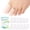 White, variant on Promifun 6 Pairs Silicone Toe Protectors Caps Foot Pain Relief Ingrown Toenail Corns Calluses Blisters ,Transparent Color,Multi Size