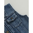 thumbnail image 6 of Kids Boys Girls Sleeveless Denim Vest Jacket 3 4 5 6 7 Years Turn-down Collar Button Jean Vest Waistcoat Outerwear, 6 of 8