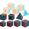 thumbnail image 2 of Moyu Meilong-cubo mágico profesional, pegatina de fibra de carbono, Cubo de velocidad, rompecabezas cuadrado, juguetes educativos para niños, 3x3x3 4x4x4 Fivean unisex, 2 of 2