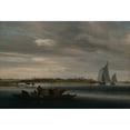 thumbnail image 2 of Jacob Salomonsz. van Ruysdael 24x18 Black Ornate Framed Double Matted Museum Art Print Titled: View of Alkmaar (Approx. 1650), 2 of 5