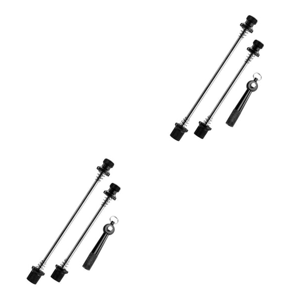Sonducket Juego de brochetas de liberación rápida para bicicleta, pieza modificada de repuesto, eje de rueda trasera delantera profesional, Negro 2piezas