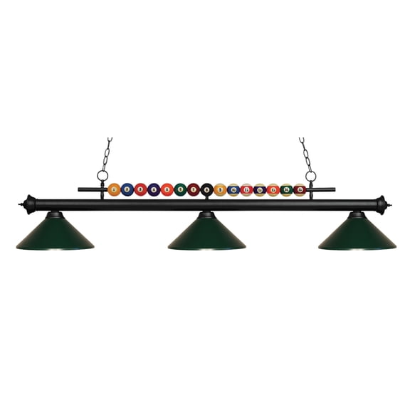 3 Light Island/Billiard In Billiard Style 16 Inches Wide By 15 Inches High Z-Lite 170Mb-Mdg