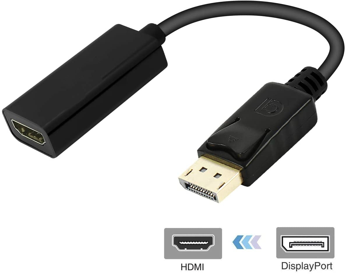 Full 4K×2K Gold DisplayPort to HDMI Adapter Converter For HP Lenovo HDTV DP PC 