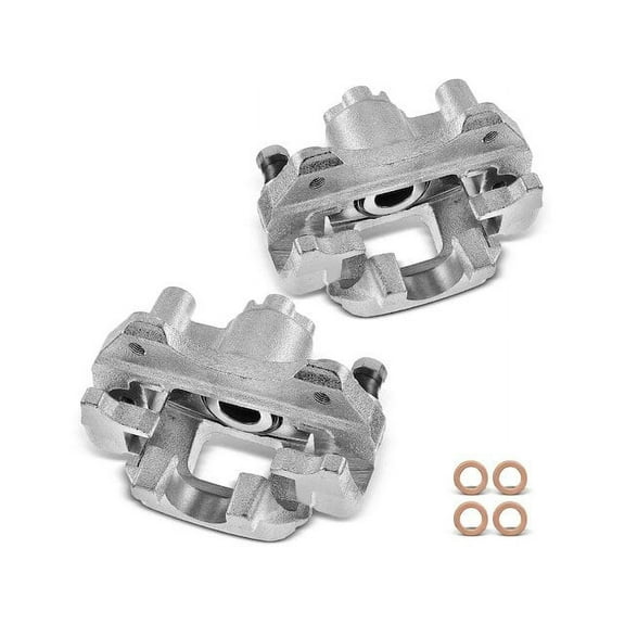 Rear Brake Caliper Set 2 - Compatible with 2001 - 2003 Toyota Highlander FWD - Autopart Premium
