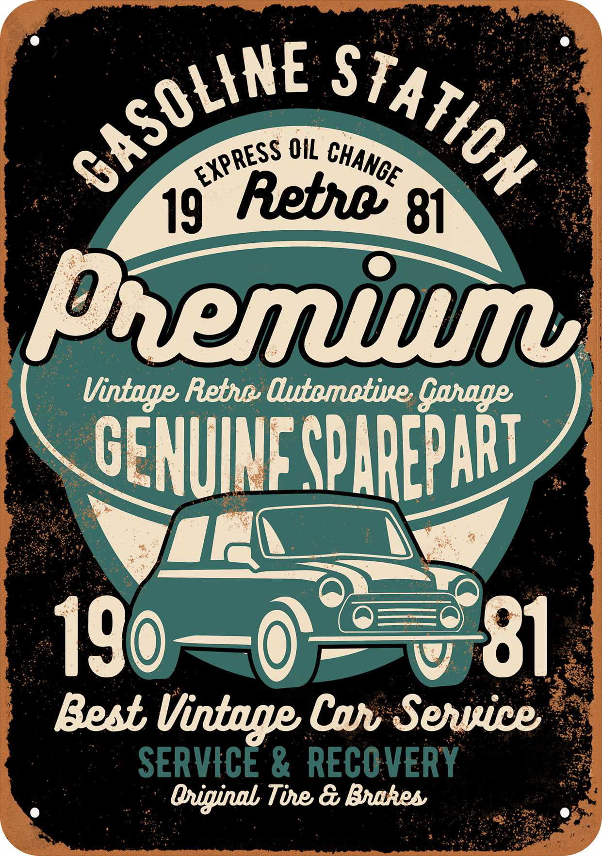 Mobil Gas Performance Second to None Vintage Retro Tin Metal Sign 13 x 16in 