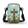 thumbnail image 2 of HELLHERO Double Layer Messenger Bag for Men, Women, Casual Travel, Dandelions and Blooms, 2 of 7
