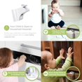 thumbnail image 5 of Sanmadrola 20 Pack Magnetic Cabinet Locks Baby Proofing Children Proof Cupboard Drawers Latches Adhesive Easy Installation (3 Keys), 5 of 8