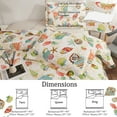 thumbnail image 2 of Jessy Home Quilt Full/Queen Ocean Bedspread Microfiber Bedding Lightweight Yellow Coverlet, 2 of 9