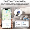 thumbnail image 2 of Salange Air Tracker Tag-4 Pack,[MFi Certified] Smart Pet Bluetooth Tracker for Apple Find My, IP68 Waterproof,Replaceable Battery, Key Finder and Item Locator for Keys, Bags, Pets, Wallet (iOS Only), 2 of 8