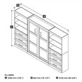 thumbnail image 3 of Atlin Designs 131" Full Wall Bed with 2 Piece 6-Drawer Storage Unit in White, 3 of 3