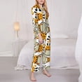 thumbnail image 3 of Balery Giraffes Head Conjunto de Pijama con Estampado para Mujer, Conjunto de Dos Piezas con Manga Larga, Ropa de Dormir Suave con Bolsillos, Pijamas Cómodos-Small, 3 of 7