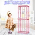 thumbnail image 3 of Stuffed Animal Storage Zoo Stuffed Animal Holder Space Save Vertical Stuffed Animals Storage PVC with Elastic Band and Net for Playroom Bedroom Nursery (Pink), 3 of 12