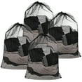 thumbnail image 1 of Bolsas de lavandería de malla 24x36 IN con cordón [4PCS] - Forro de lavandería grande y duradero - [Negro] Bolsas de malla, 1 of 6