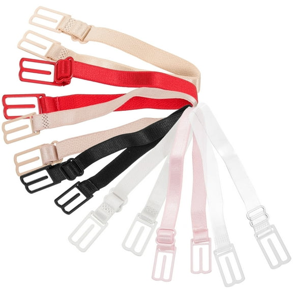 unbranded  7 Pcs Shoulder Strap Anti-slip Buckle Strapless Bras for Women Full Support Body Suits Lace Women's