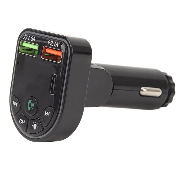 Transmisor Bluetooth para automóvil, Transmisor Bluetooth 5.3 Inalámbrico Adaptador inalámbrico de radio Bluetooth para automóvil Adaptador inalámbrico Bluetooth para automóvil Grado profesional