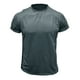 thumbnail image 2 of pstuiky camisetas de hombre, Camiseta de manga corta para hombre, estilo casual, lisa, con cuello redondo y botones camisetas de hombre s, 2 of 4