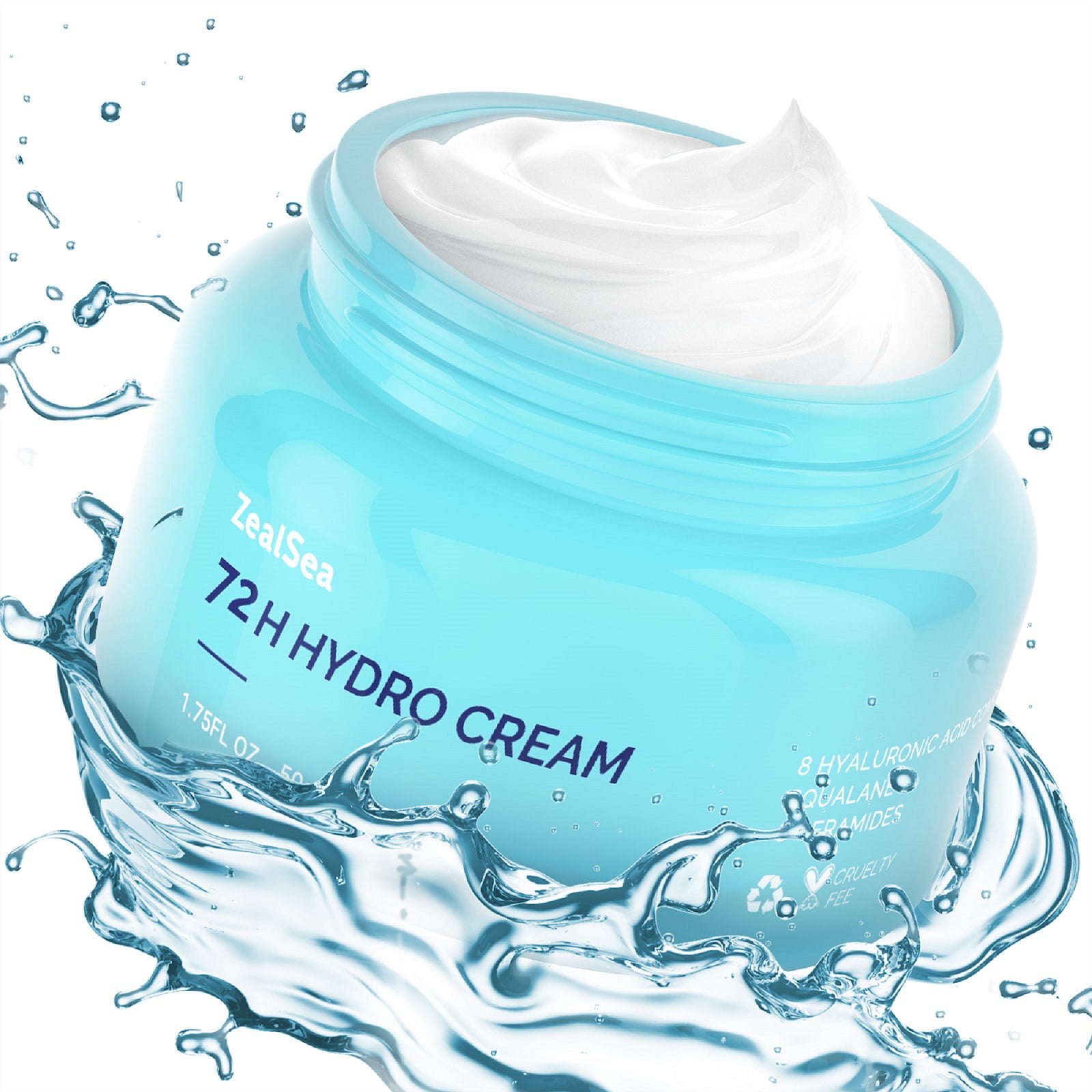 ZealSea Hyaluronic Acid Hydrating Facial Cream for All Skin Type 1.75 oz