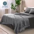 thumbnail image 4 of Manta de Cama Bare Home de Felpa Sherpa Reversible Matrimonial/Queen Gris, 4 of 6