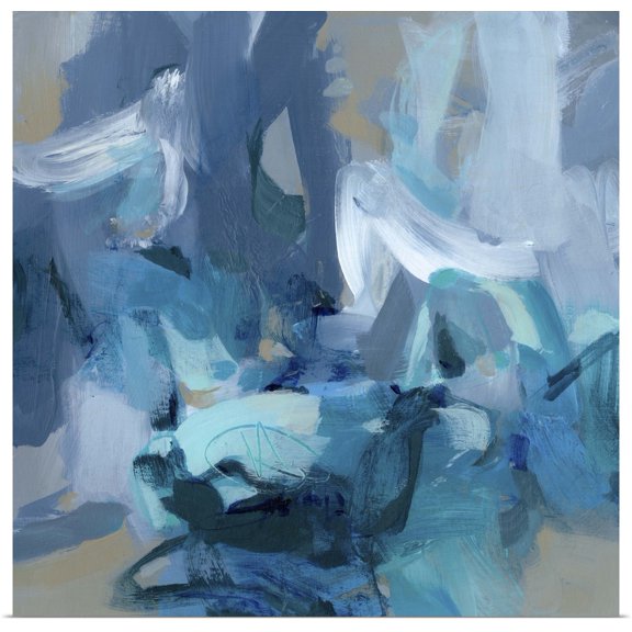 Great BIG Canvas | Rolled Christina Long Poster Print entitled Charlotte Blue