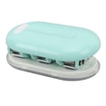 thumbnail image 1 of 3 Hole Puncher Manual Handheld Paper Punch for DIY Crafting Home Office School with Left Right Alignment Scales and Built in Lock, 1 of 7
