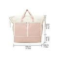 thumbnail image 3 of Fitness Bag with Dry and Wet Separation Simple Gym Bag Large Capacity Travel Bag Luggage Bag Overnight Bag Weekender Bag, 3 of 21