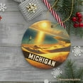 thumbnail image 6 of Scenic Michigan Sleeping Bear Dunes Ornament, Great Lakes Sunset Gift and Coastal Christmas Souvenir undefined, 6 of 7