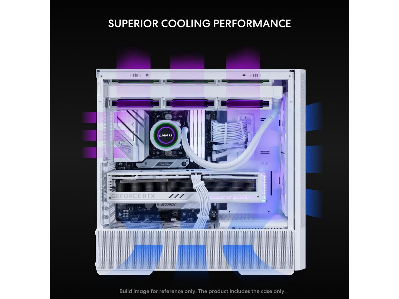 LIAN LI LANCOOL 207 Compact ATX RGB Gaming Computer Case, Tower Chassis w/ 2x140mm ARGB,2x120mm PWM Fans Pre-Installed, USB Type-C Port, Tempered Glass Side Panel (White) -- LANCOOL 207RW