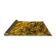 thumbnail image 2 of Ahgly Company Indoor Square Oriental Yellow Industrial Area Rugs, 4' Square, 2 of 4