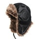thumbnail image 3 of Gorro de de invierno con orejeras, cuero cálido a prueba engrosamiento gorros a prueba de frío, sombreros para esquí, clima Negro Colco Sombrero de soldado de invierno, 3 of 6