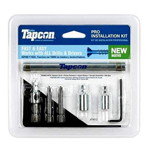 Tapcon 79013 Pro Installation Tool Kit with Star Bit for Concrete Anchors