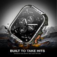 thumbnail image 3 of Funda metálica resistente Suitisbest para Apple Watch de 45 mm con vidrio 9H, 3 of 7