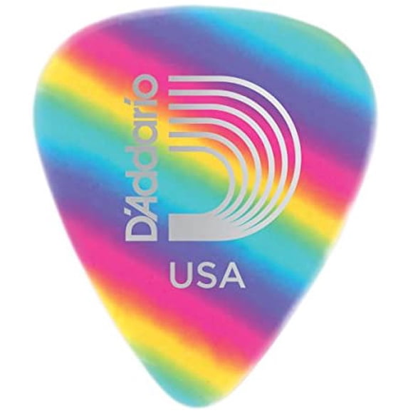 Planet Waves 1CRB2-10 Rainbow Celluloid Guitar Picks, Light, 10 Pack