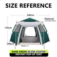 thumbnail image 2 of WFYL 3-4 Person Tent for Camping, Camping Tent w/ Carry Bag, Wind Ropes & Stakes, Tent poles, Instant Tent for Outdoor, Hiking, Traveling, Green, 2 of 7