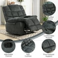 thumbnail image 5 of Bonzy Home Manual Reclining Sofa Set, Adjustable Backrest Single Chair, Loveseat & 3-Seat Couch for Living Room Leisure Use, 5 of 8