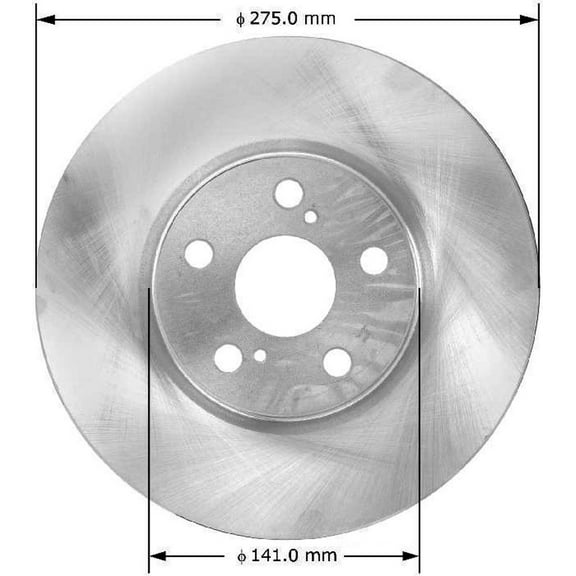 BENDIX PRT5818 Bendix Brake Rotor Fits select: 2009-2019 TOYOTA COROLLA, 2008-2014 TOYOTA SCION XD