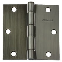 GlideRite 3-1/2 in. Steel Door Hinge with Square Corner Radius, Antique Brass finish