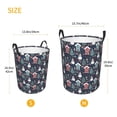 thumbnail image 3 of Fotbe Christmas Village Pattern Laundry Basket with Handles, Waterproof Large Laundry Hamper, Wash Bag for Corner Dorm, Rolling Laundry Basket with Handles-Small, 3 of 6