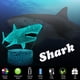 thumbnail image 4 of Lámpara de mesa pequeña 3d serie Shark, luz visual LED con control remoto colorido creativo, 4 of 5